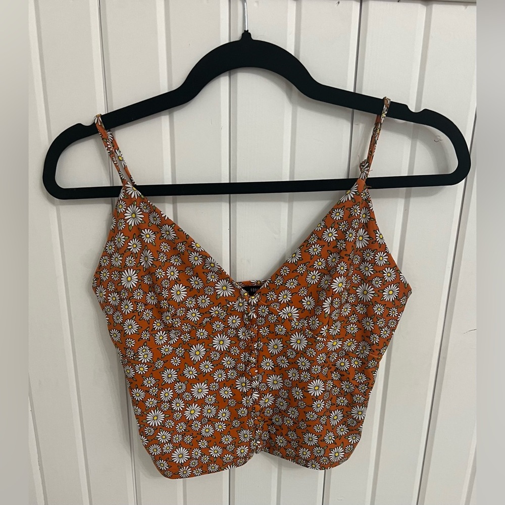 Forever 21 Floral Crop Top (Medium) Womens